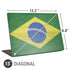 Brazil Flag Distressed Universal Laptop 15in (12.2 x 8.8in) Skin